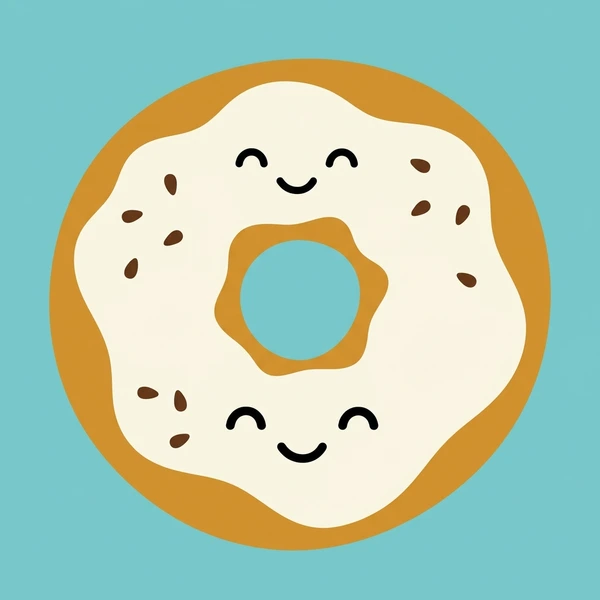 Sliced bagel with cream cheese spread on a breakfast plate