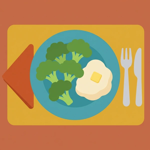 Broccoli On Dinner Plate arranged as a food scene with clear ingredient details and serving context