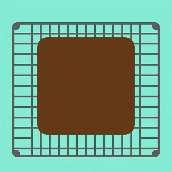 Brownie On Cooling Rack arranged as a food scene with clear ingredient details and serving context