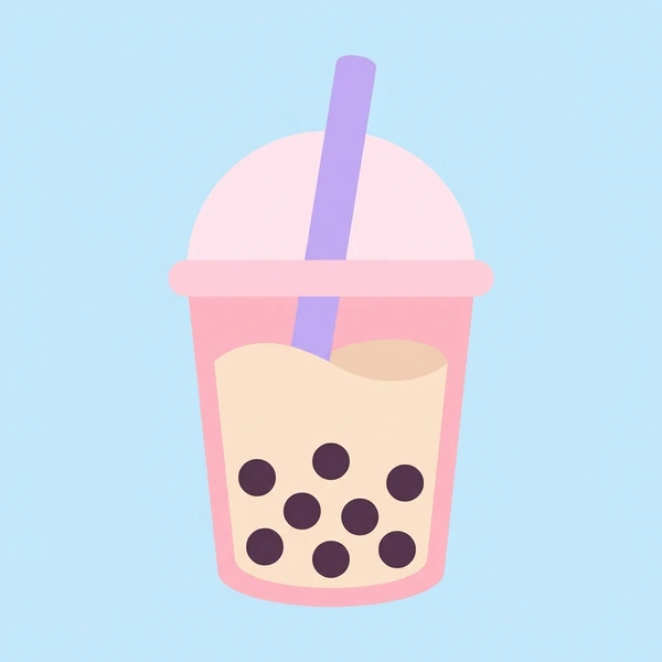 Bubble Tea In Cup arranged as a food scene with clear ingredient details and serving context