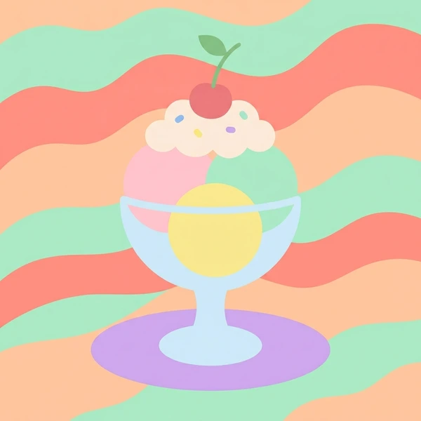 Cherry In Sundae Glass arranged as a fresh food scene with visible ingredient details and serving context