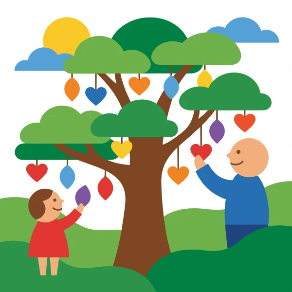 Gratitude Tree Activity free printable jigsaw puzzle & coloring page