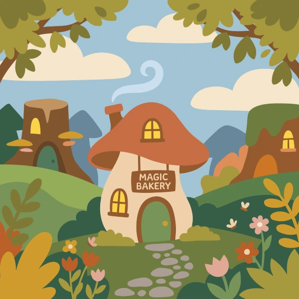 Magic Bakery free printable jigsaw puzzle & coloring page