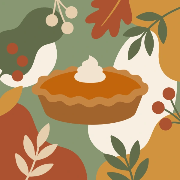 Pumpkin Pie free printable jigsaw puzzle & coloring page